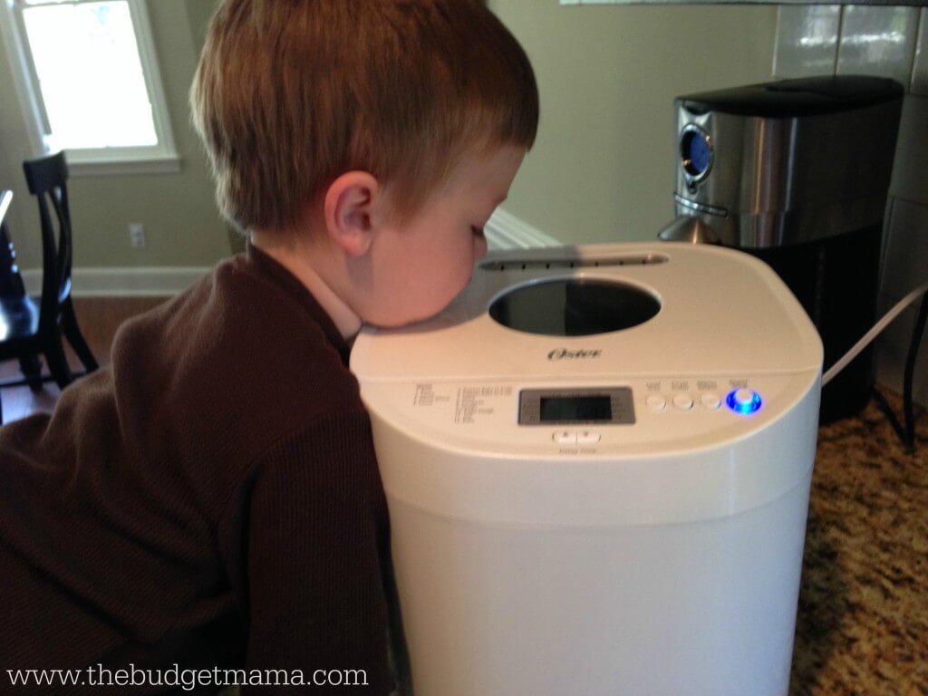 Conner Watching the Bread Machine