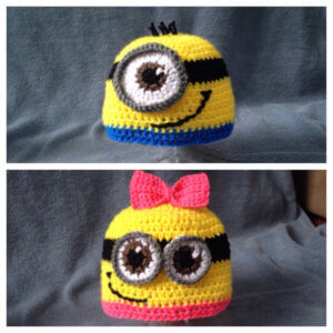 girl and boy minion