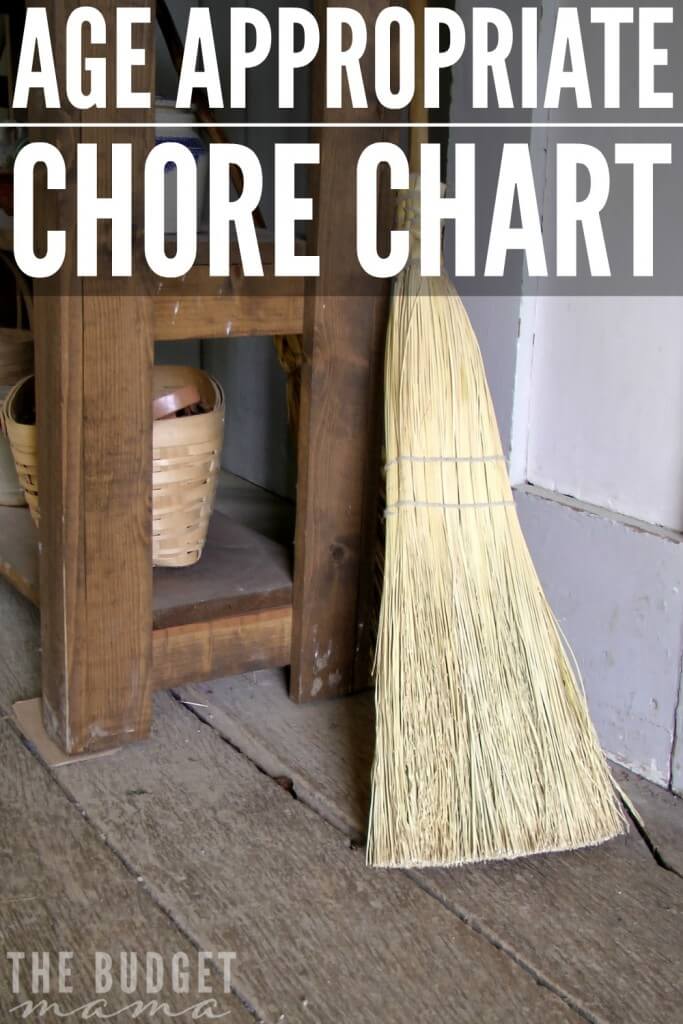 Struggling to remember that your kids are perfectly capable of doing chores? This age appropriate chore chart will help remind you of what chores your child can do.