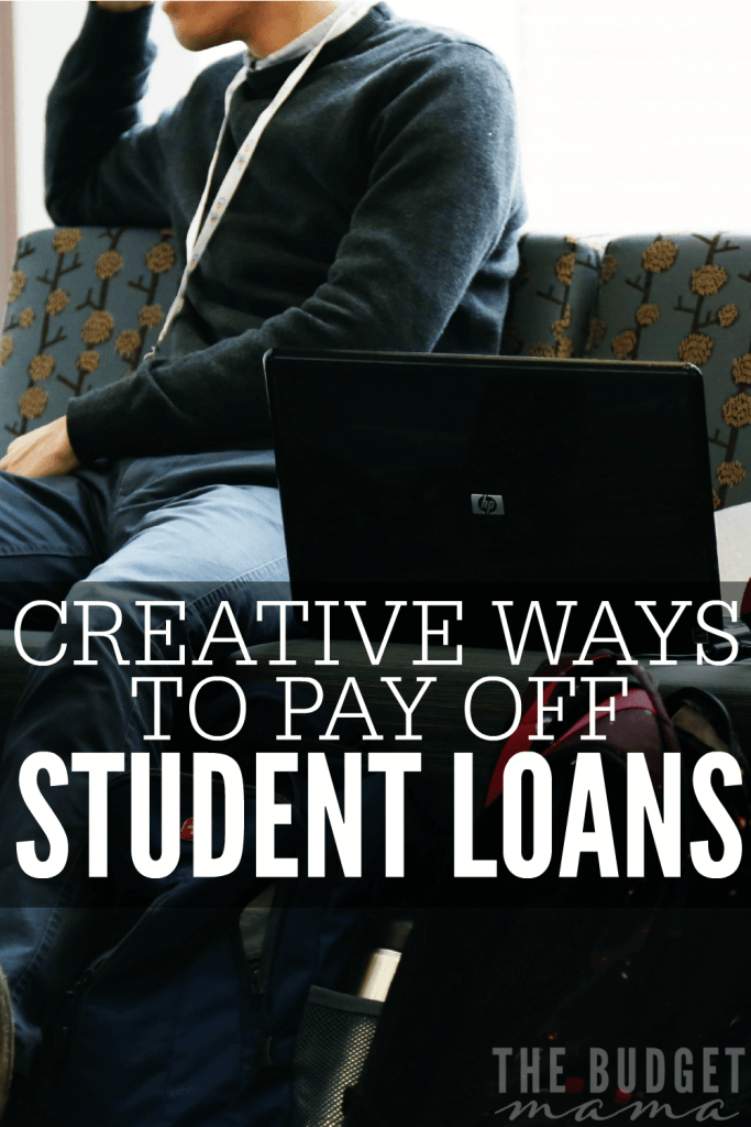 These creative ways to pay off student loans will help you add more money to your debt pay off plan without eating too much into your budget. 