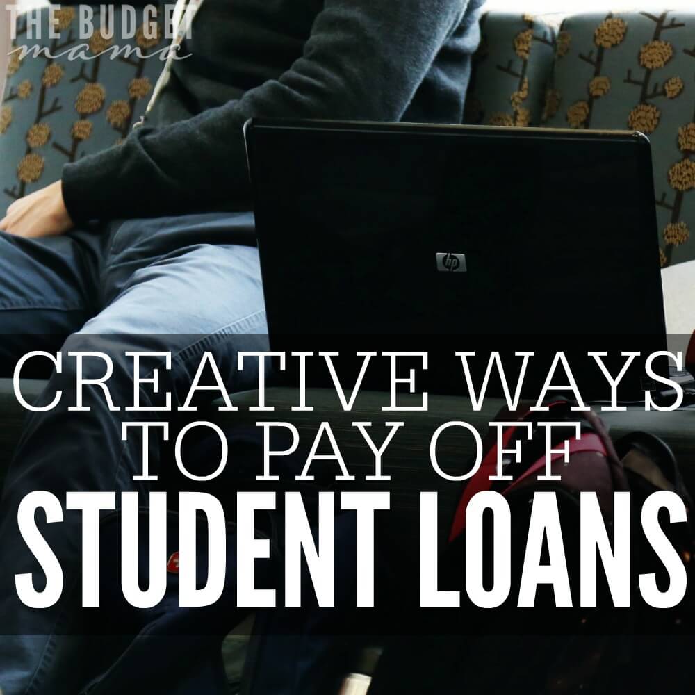 These creative ways to pay off student loans will help you add more money to your debt pay off plan without eating too much into your budget.
