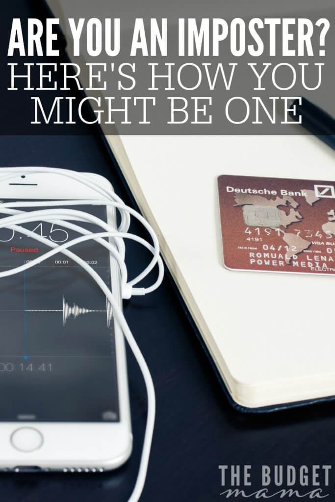 Are you an imposter? Have you spending money that does not align with your goals? If so, you might be an imposter with your money buying a lifestyle that doesn't fit you. 