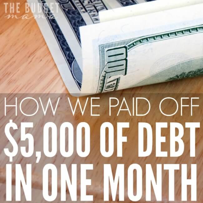 We really did pay off just over $5,000 of debt in one month but it wasn't easy and this is definitely not something that will be possible every month, but slaying the debt monster is completely possible.