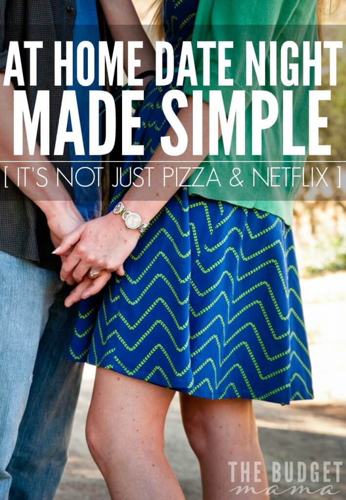 When's the last time you and your spouse did something new and fun together without ever leaving the comfort of home? This is a simple at home date night idea to help you stop the regular ol'pizza and Netflix routine. 