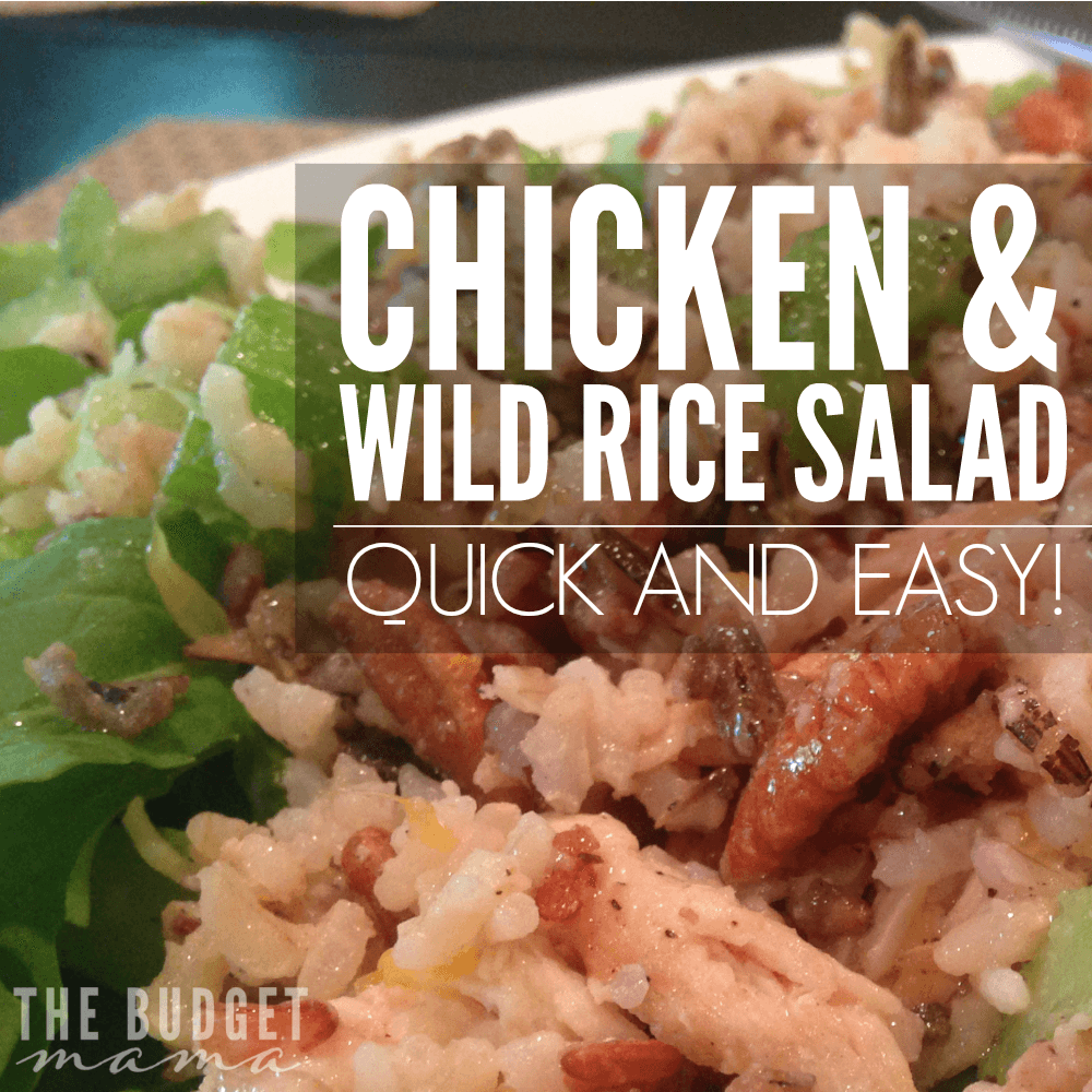 This delicious Chicken and Wild Rice Salad recipe is part of a healthy, clean eating diet and is super quick and easy to make! Make this for dinner and then use the leftovers to make a delicious wrap to take for lunch the next day!
