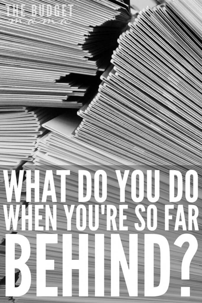 This is a questions that I've received numerous times over the last few weeks - "how to get caught up on bills when you're so far behind?" This is a toughie, but the answer will help you get yourself and your family back on your feet. 