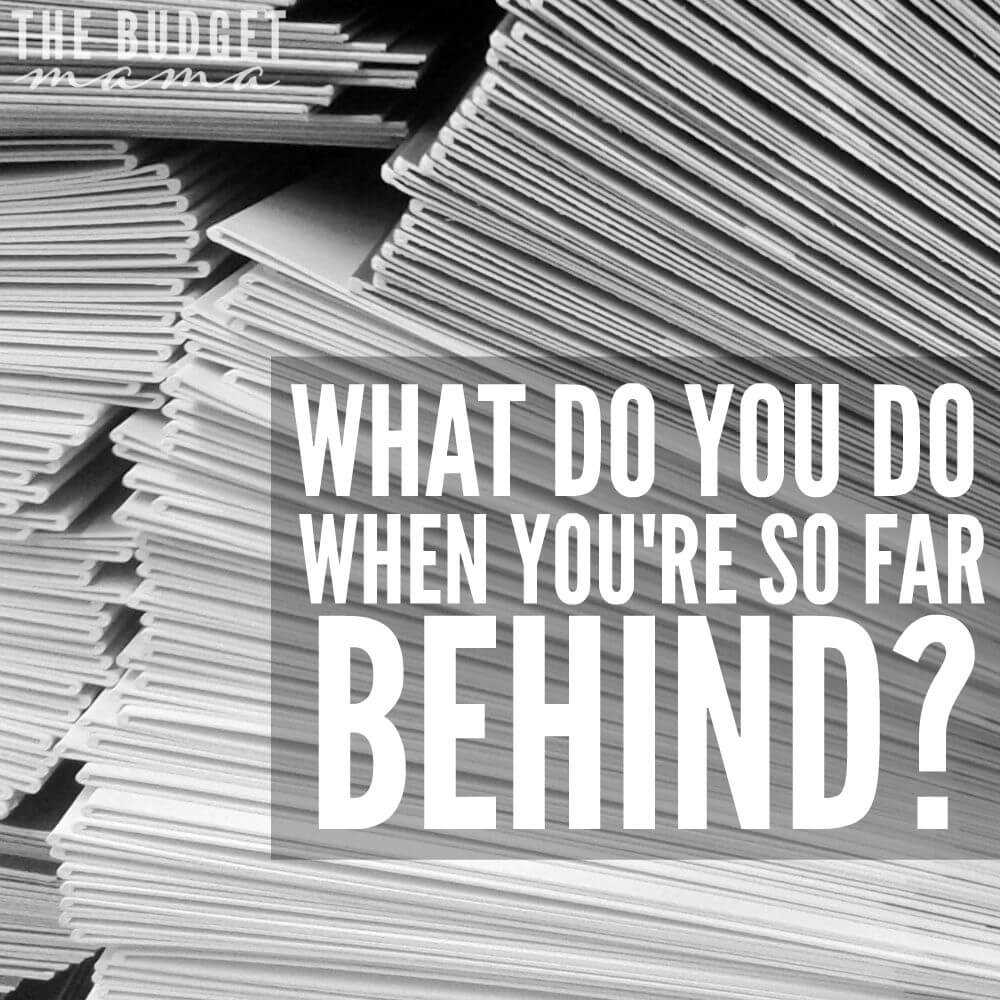 This is a questions that I've received numerous times over the last few weeks - "how to get caught up on bills when you're so far behind?" This is a toughie, but the answer will help you get yourself and your family back on your feet.