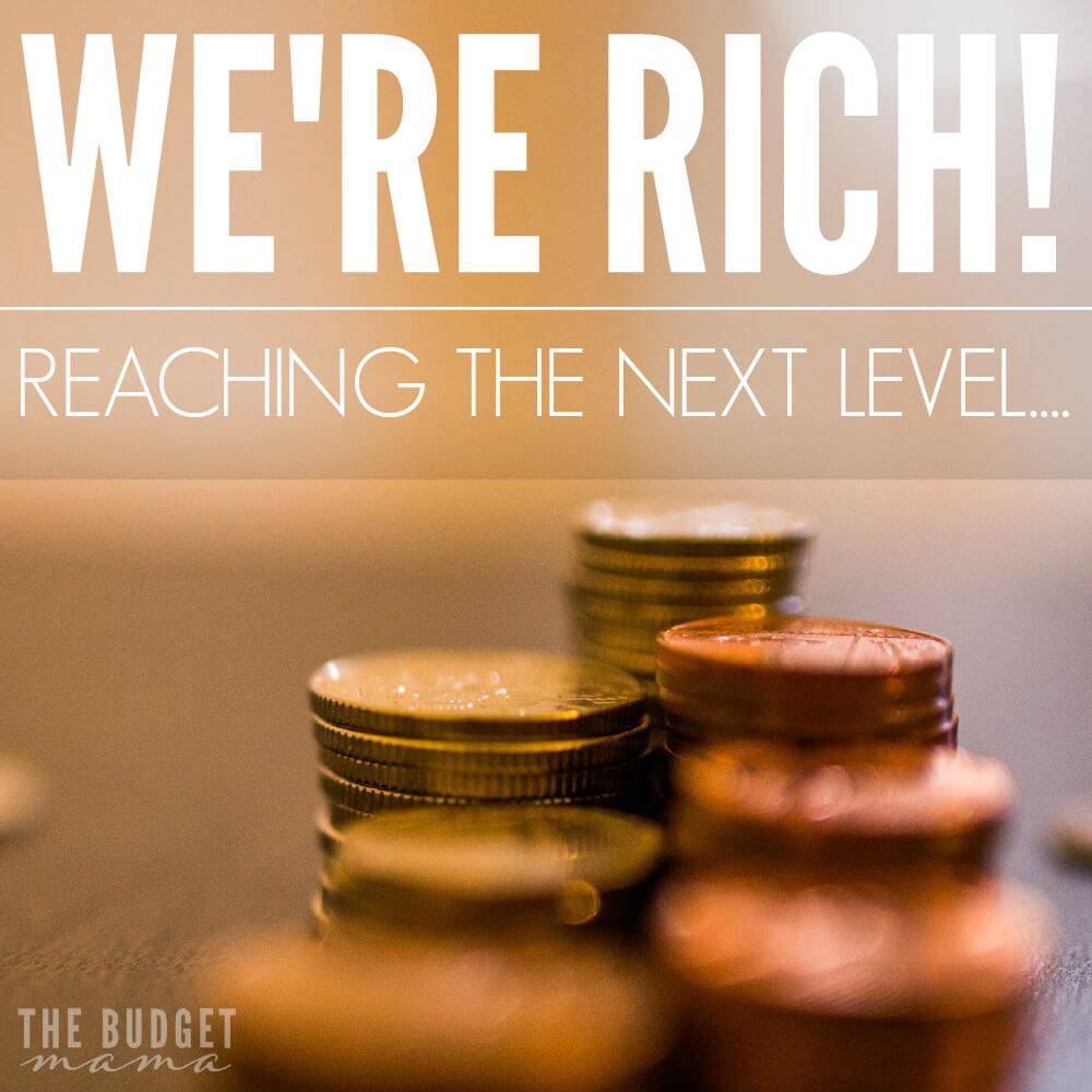 We're Rich! Or are we? At different stages on this journey out of financial hell, I've had many different perceptions of what "rich" means. So even though, we've reached a new level, we're far from being at the next level of "rich"....