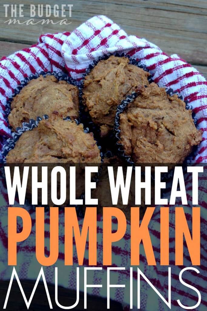 Looking for an easy-to-make breakfast recipe? This is one of my family's favorite quick and easy muffin recipes - whole wheat pumpkin muffins! This recipe uses NO sugar and is part of real food/clean eating diet so you can feel great about serving them to your family. 