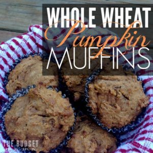 Looking for an easy-to-make breakfast recipe? This is one of my family's favorite quick and easy muffin recipes - whole wheat pumpkin muffins! This recipe uses NO sugar and is part of real food/clean eating diet so you can feel great about serving them to your family. 