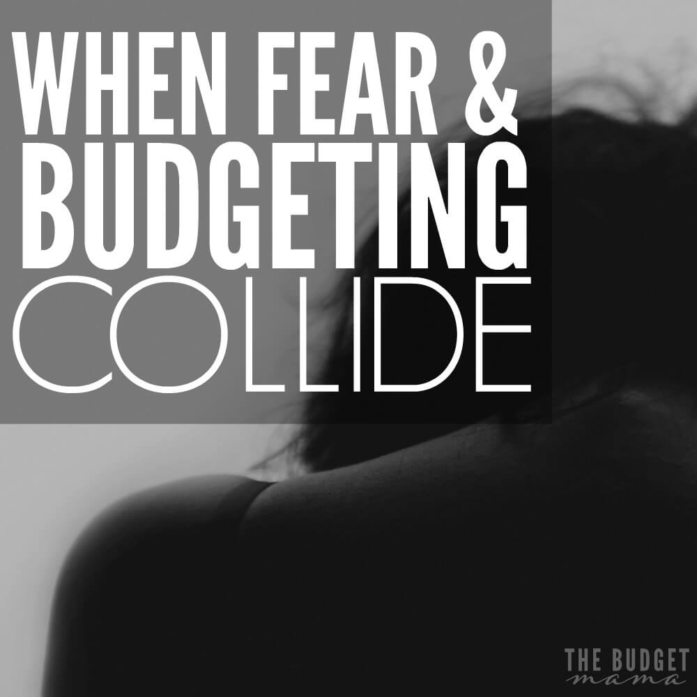 When fear and budgeting collide it can be a challenge to see the way out. Fear cripples us and leaves us afraid of knowing how much money we have or don't have and puts blinders on us - preventing us from seeing just what we should do in these times.