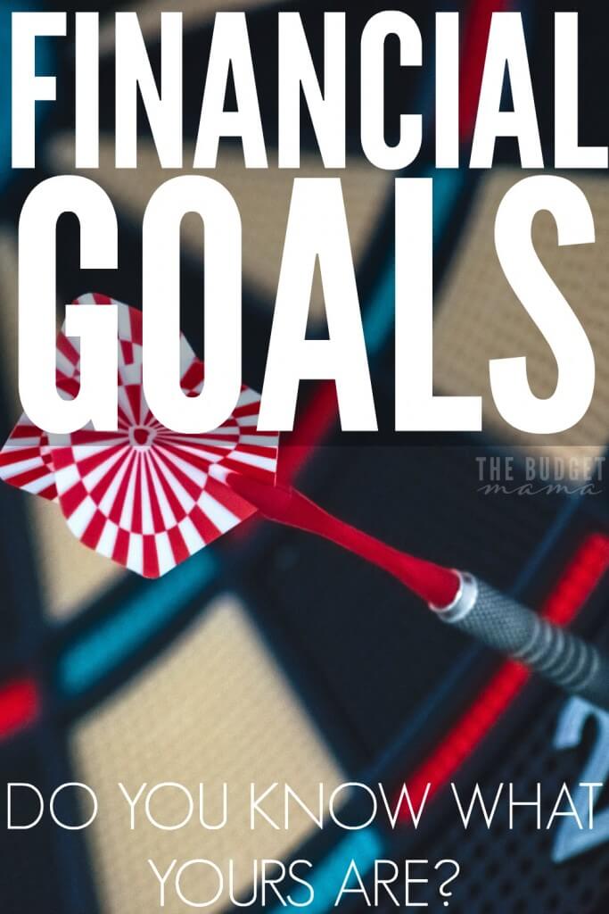 Without financial goals, my family would never have been able to accomplish our debt-free dream nor our dream of me becoming a stay-at-home mom. Do you know what your financial goals are? If not, today's the day to set them! 
