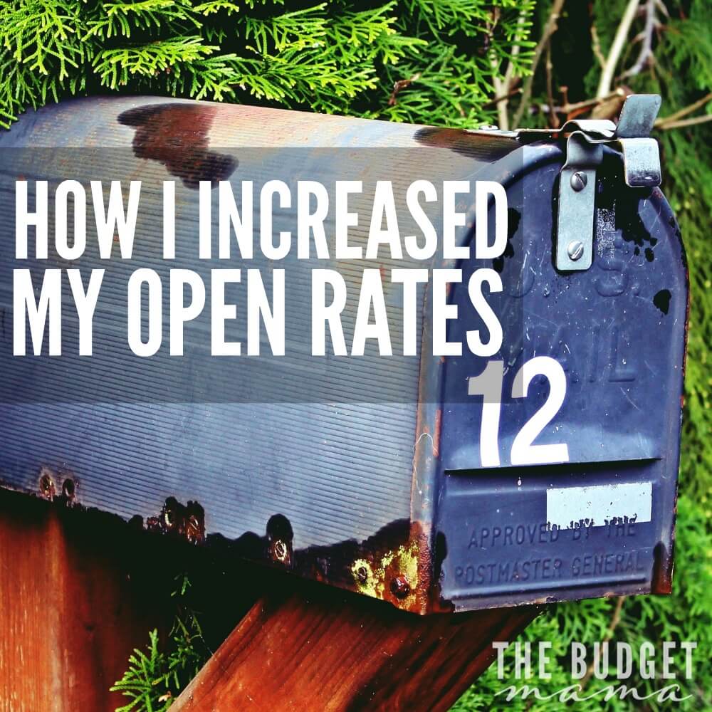 In order to increase my open rates, I had to make a major change with my email lists and I'm so happy that I did! I've not only increased my open and click rates but I've also increased my conversion rates as well!