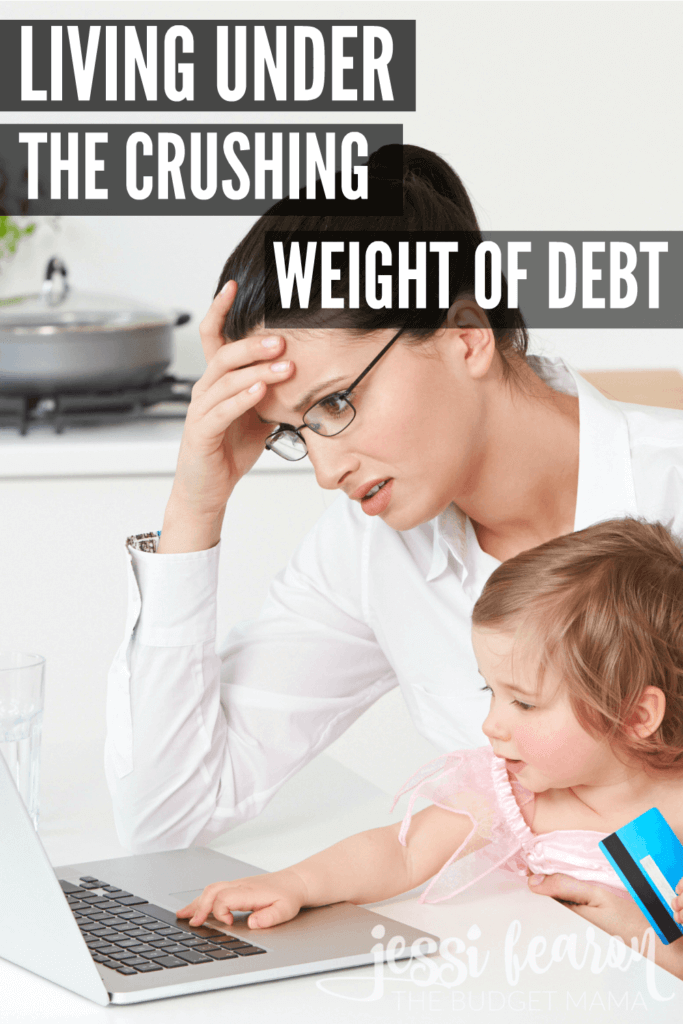 It's hard to live underneath the crushing weight of debt. When it all seems impossible to get out and actually find room to breathe, but it's not impossible to get out from underneath the weight of debt. 