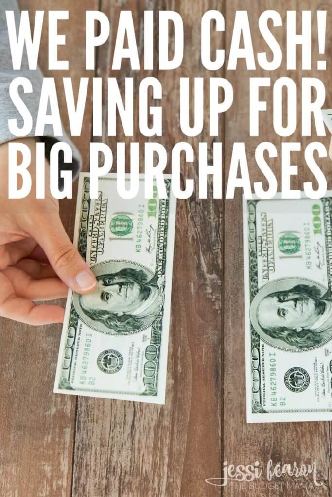 Saving up for big purchases when you're on the debt-free journey can be a challenge but being able to say, "We Paid CASH!" is definitely worth the wait. These are just a few of the ways to make the wait a little easier.