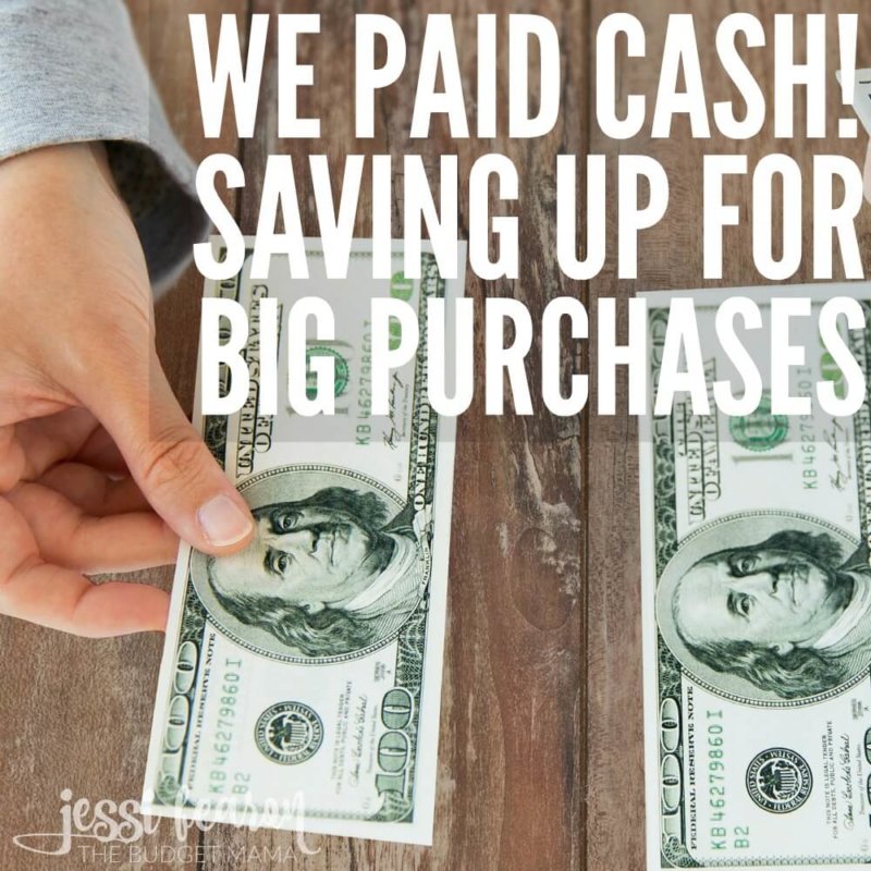 Saving up for big purchases when you're on the debt-free journey can be a challenge but being able to say, "We Paid CASH!" is definitely worth the wait. These are just a few of the ways to make the wait a little easier.
