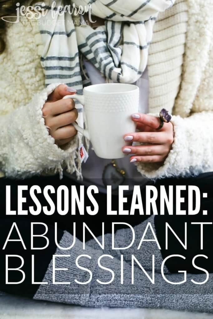 Caught up in too much? This is the perspective that I needed to see my abundant blessings. 