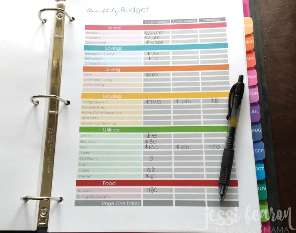 monthly-budget-worksheet