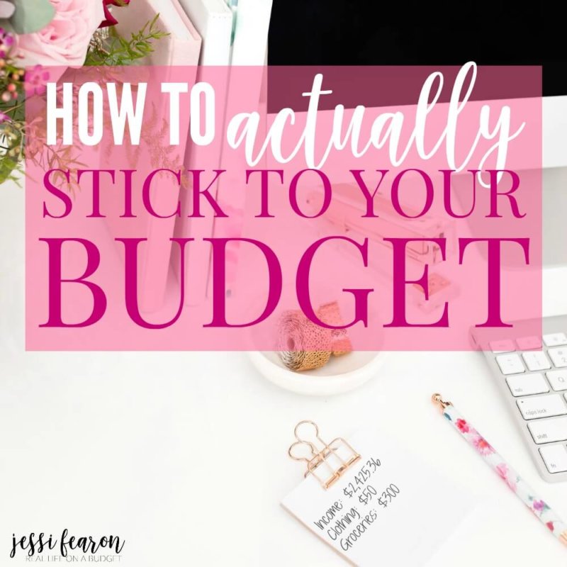 Wondering how to stick to your budget so you'll finally be successful with your money. Use this simple trick to make sticking to your budget easier.