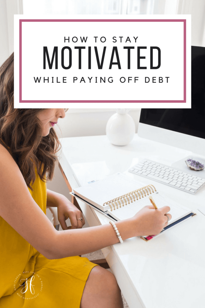 How to stay motivated while paying off debt; It's hard to pay off debt but staying motivated to pay off debt, doesn't have to be a challenge. You'll achieve your goal of debt freedom all you have to do is keep going.