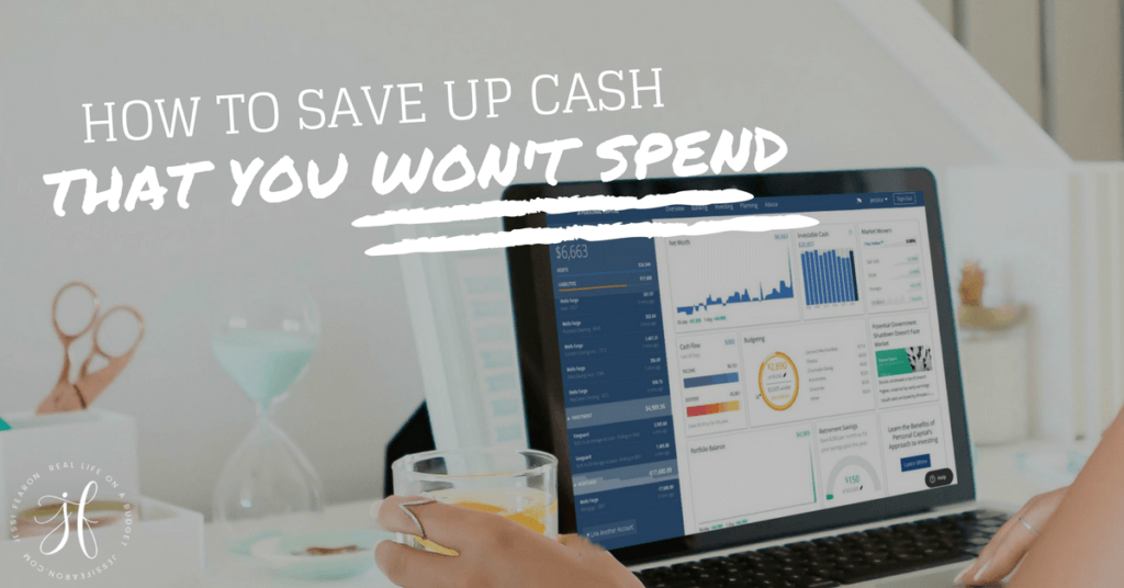 One of the best things you can do for your finances is to save up cash - some serious cash - in an emergency fund. But how to save up cash that you won't spend? Follow these steps and you'll make it happen!