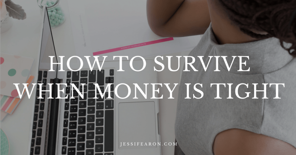 What do you do when money is tight? How do you survive - especially when you have a family to care for? Here are some steps to take to get you back in control of your money.