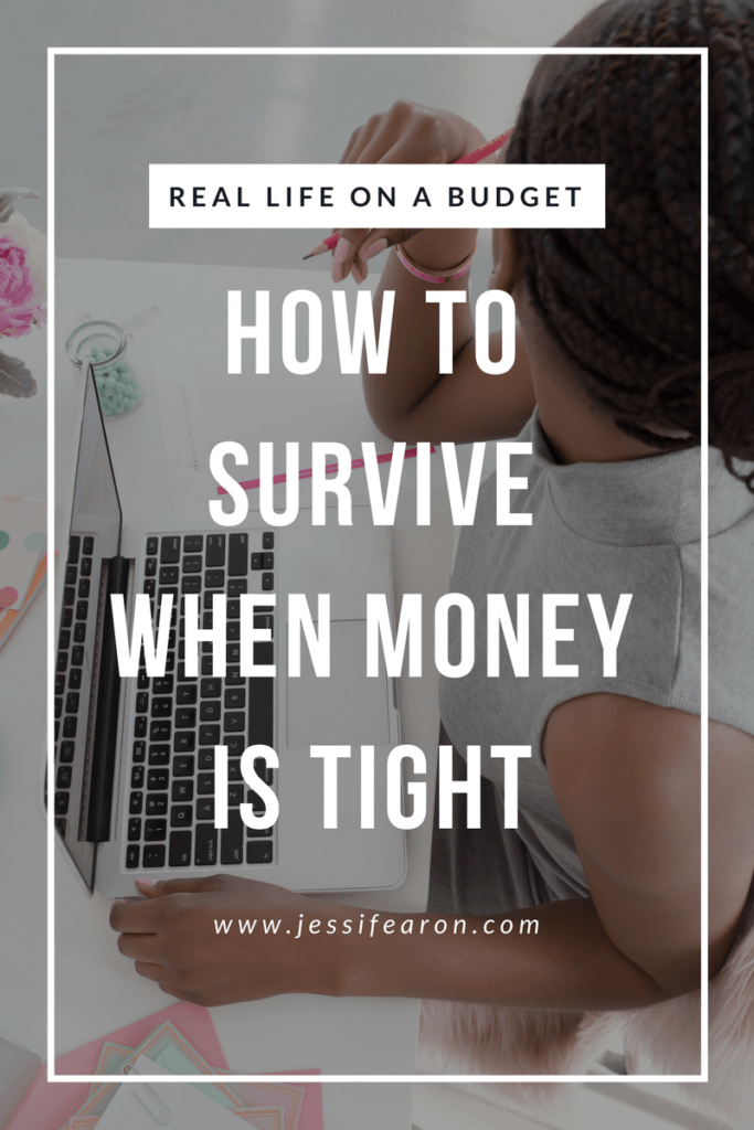What do you do when money is tight? How do you survive - especially when you have a family to care for? Here are some steps to take to get you back in control of your money. 