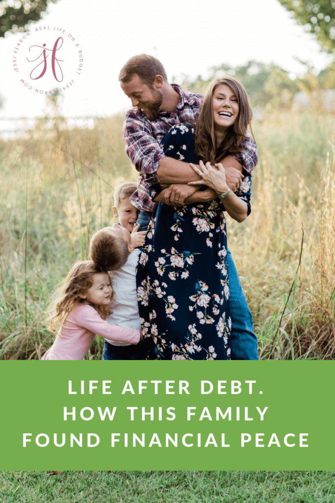 For this family five, the key to their financial peace has been a radical change in lifestyle. They found peace in life after debt and your family can experience that same peace. #debtfree #budget #mom #family #daveramsey #financialpeace