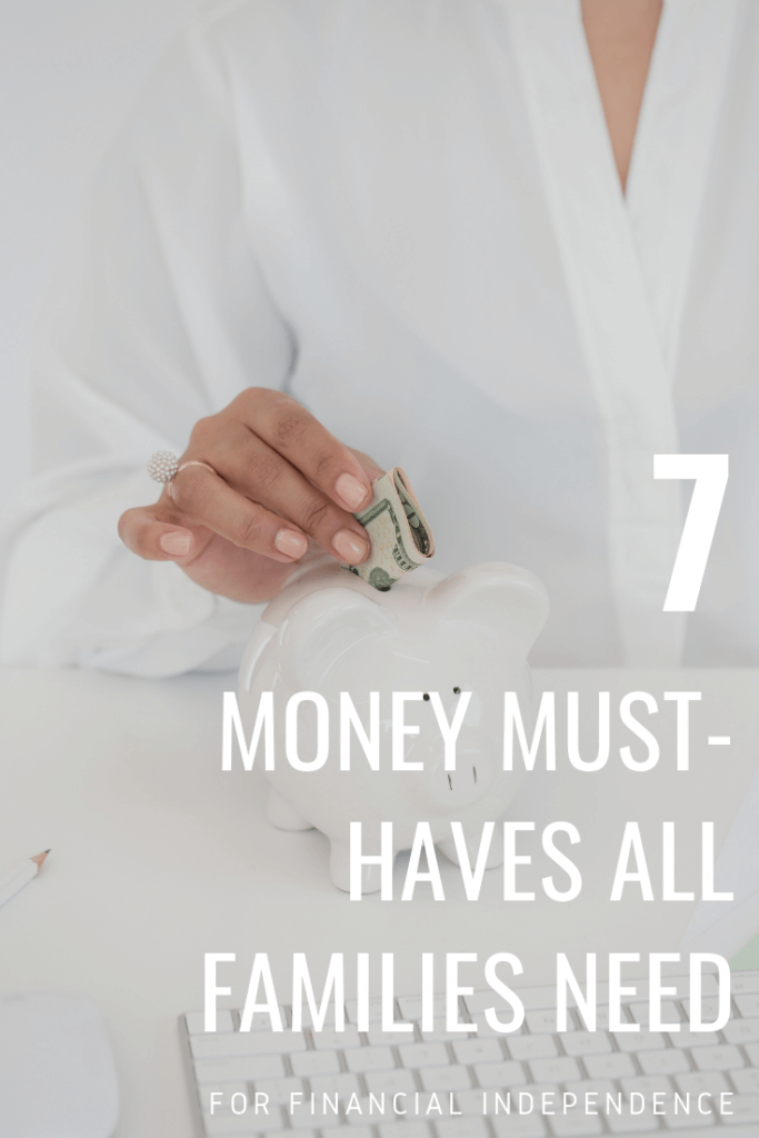 Here are 7 things that are personal finance must haves for every family - everything from getting out of debt, to setting up a Will, and more!