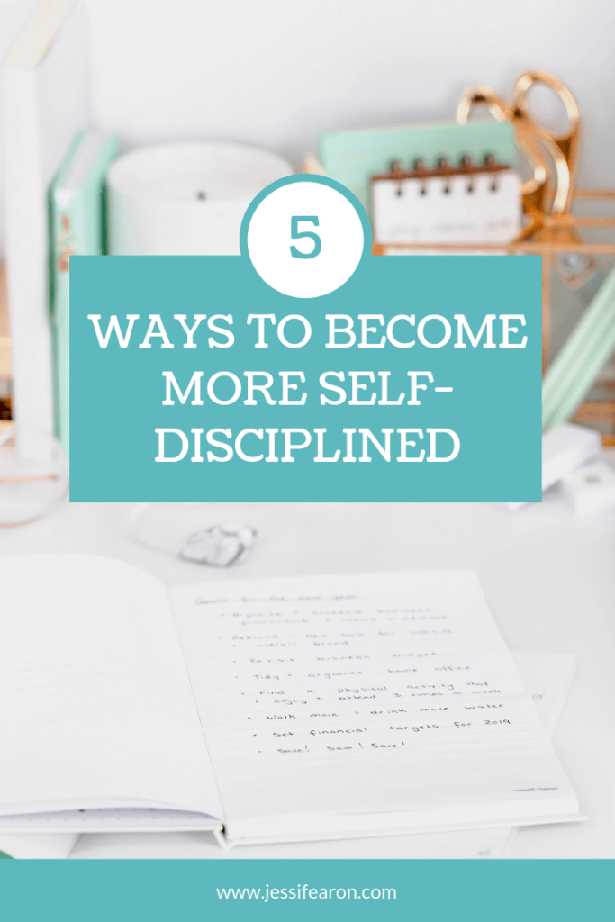 Wondering how to become self-disciplined so you can achieve your big goals? Here are 5 ways that you make mastering discipline easier.