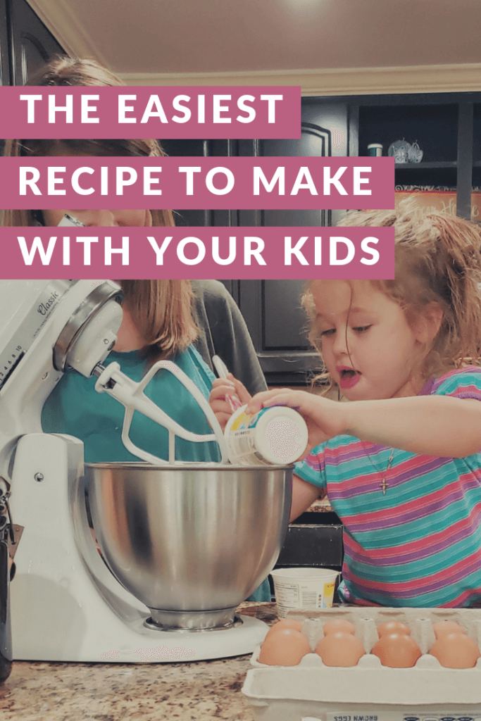 If you're looking for an easy recipe to make with your kids, this is the one! Seriously, this is what French kids first learn how to bake. Your kids will love spending time with you in the kitchen making this French Yogurt Cake. And you'll love how easy it is! 