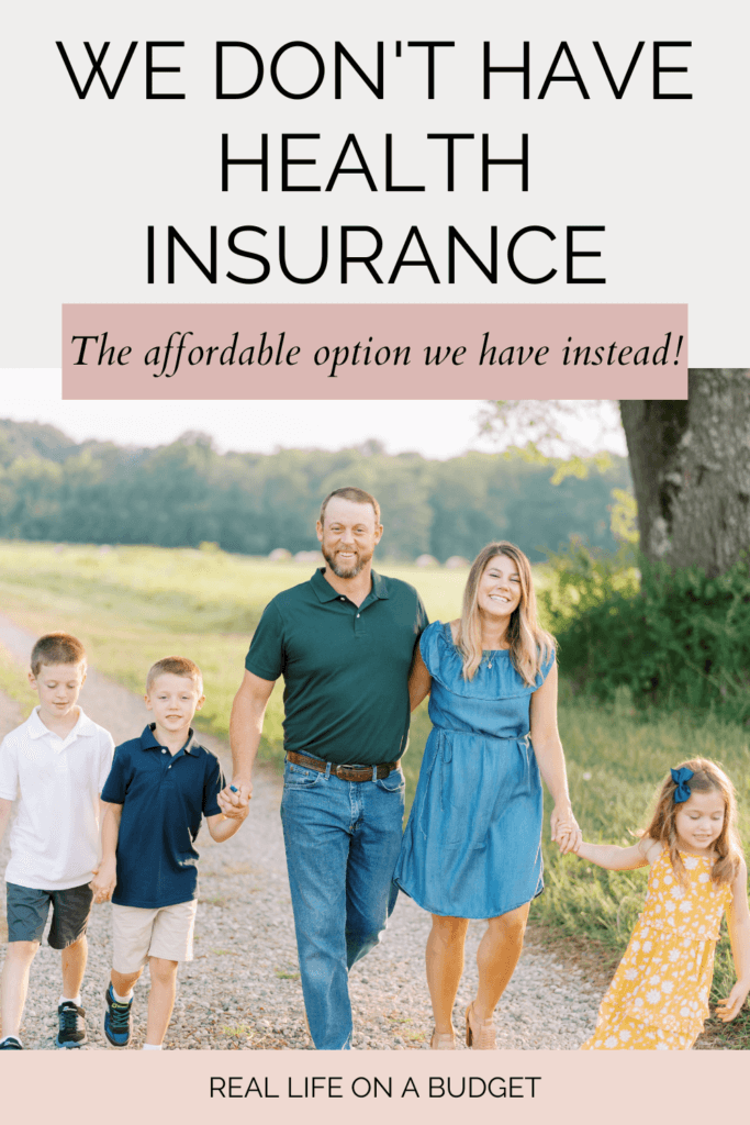 Looking for affordable health insurance but struggling to find any? That was us. So instead, we don't have insurance and have this instead.