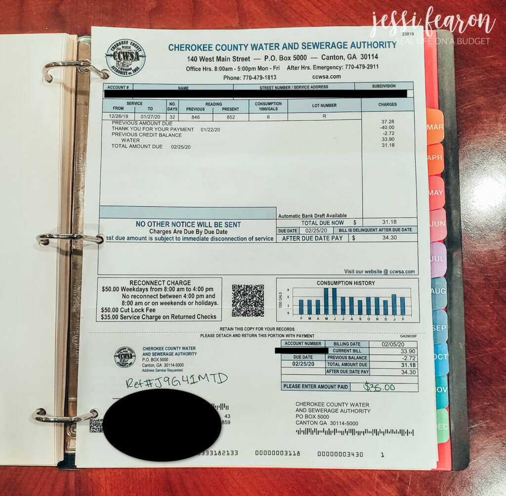 how to organize your budget binder