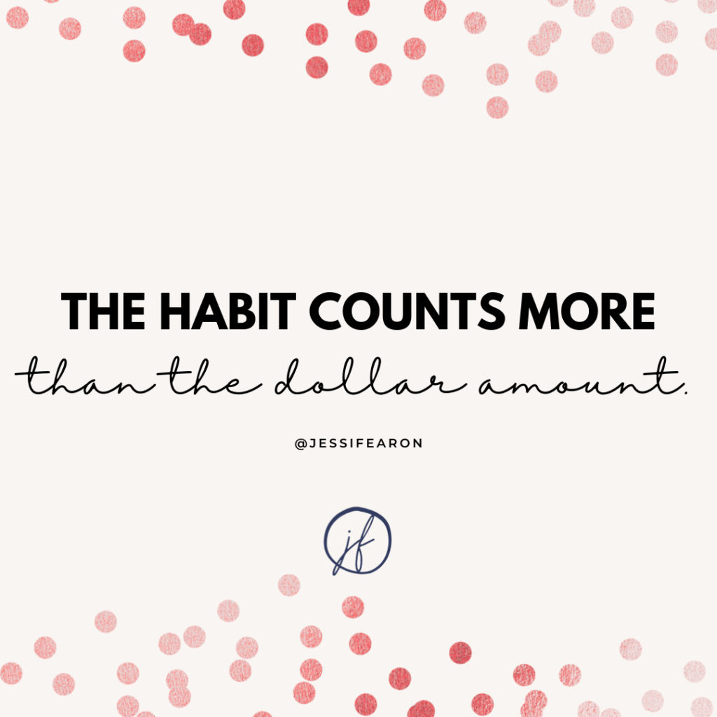 The habit counts more