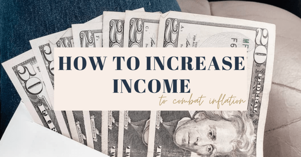There are two ways to control your money are to reduce expenses or increase income. In times of high inflation it's important to do both.