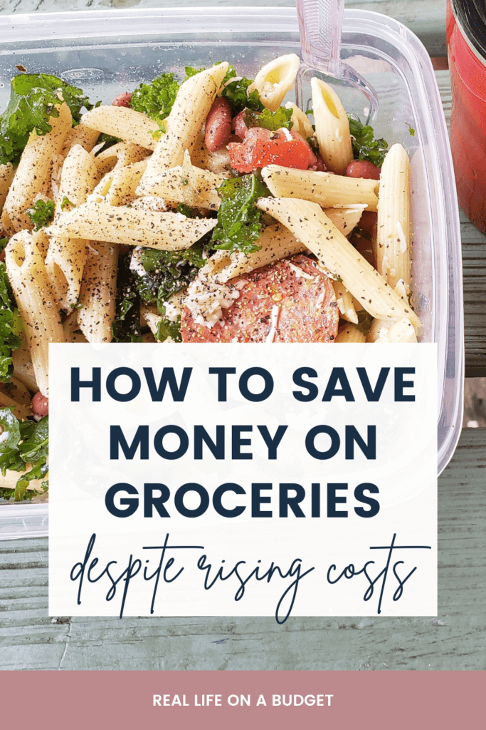 Inflation is hitting us all hard. Let's save money on groceries despite the rising costs. It may not be easy but it's doable!