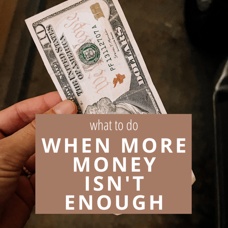 What do you do when more money isn't enough? We got a raise but inflation is tearing through our budget hard. Here's what we're doing about it.