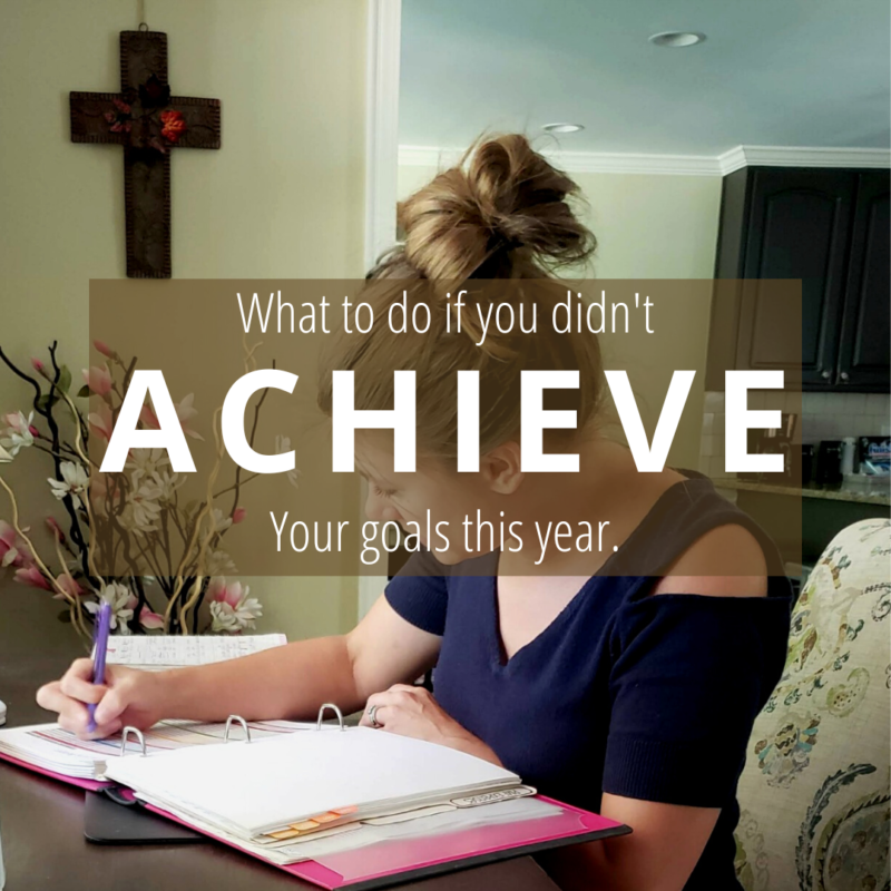 What do you do if you didn't achieve your goals by year end? Do you change the goal to something else? Give up on it? Here's what to do instead...