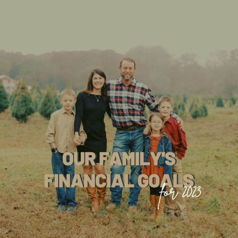 Need help sticking to your financial goals in 2023? Here's my family actual financial goals for 2023 including one that we're not sure we can achieve!