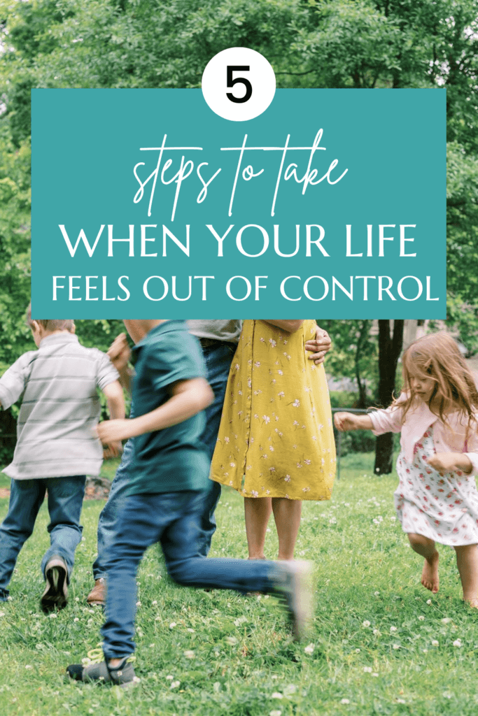 Do you have a hard time feeling in control of your life? Read about five steps to get control of your life here.