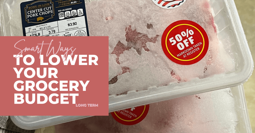 Let's look at some wasy to lower your grocery budget for the long term - not just the here and now. This is how we keep our grocery budget low.