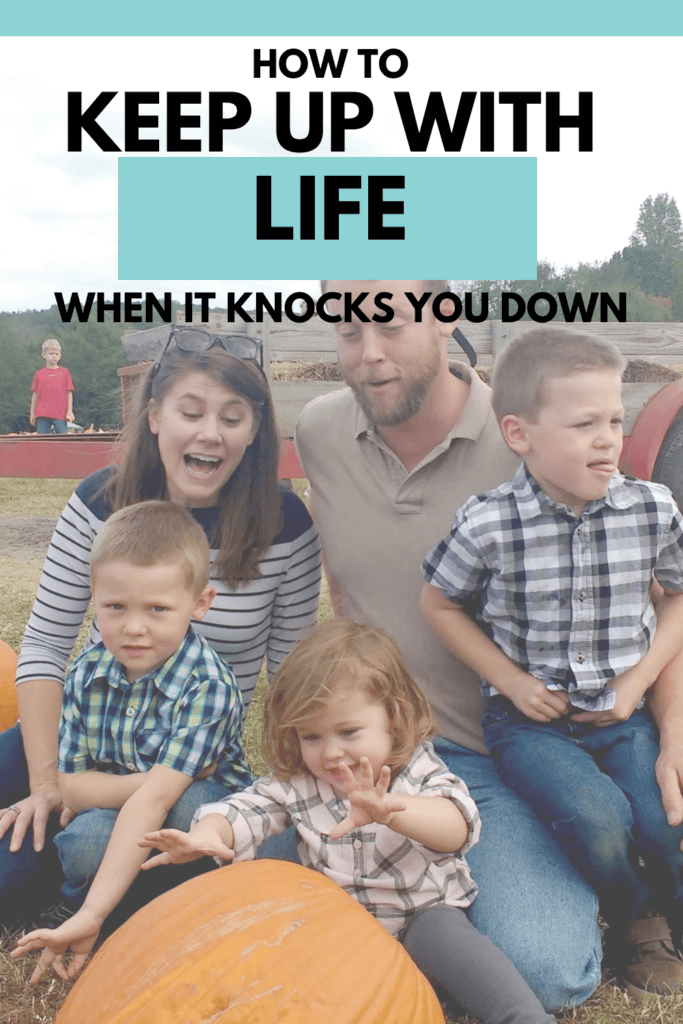 Life moves pretty fast and during hard season it can feel impossible to keep up. So how to keep up with life when it's running full steam?
