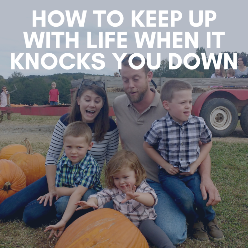 Life moves pretty fast and during hard season it can feel impossible to keep up. So how to keep up with life when it's running full steam?