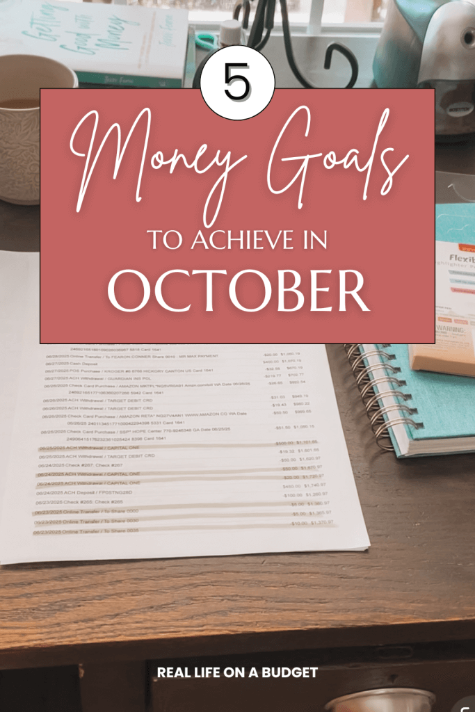 Set smart October money goals with these five easy budgeting tips to prepare for the holidays, save more, and reset your finances this fall.
